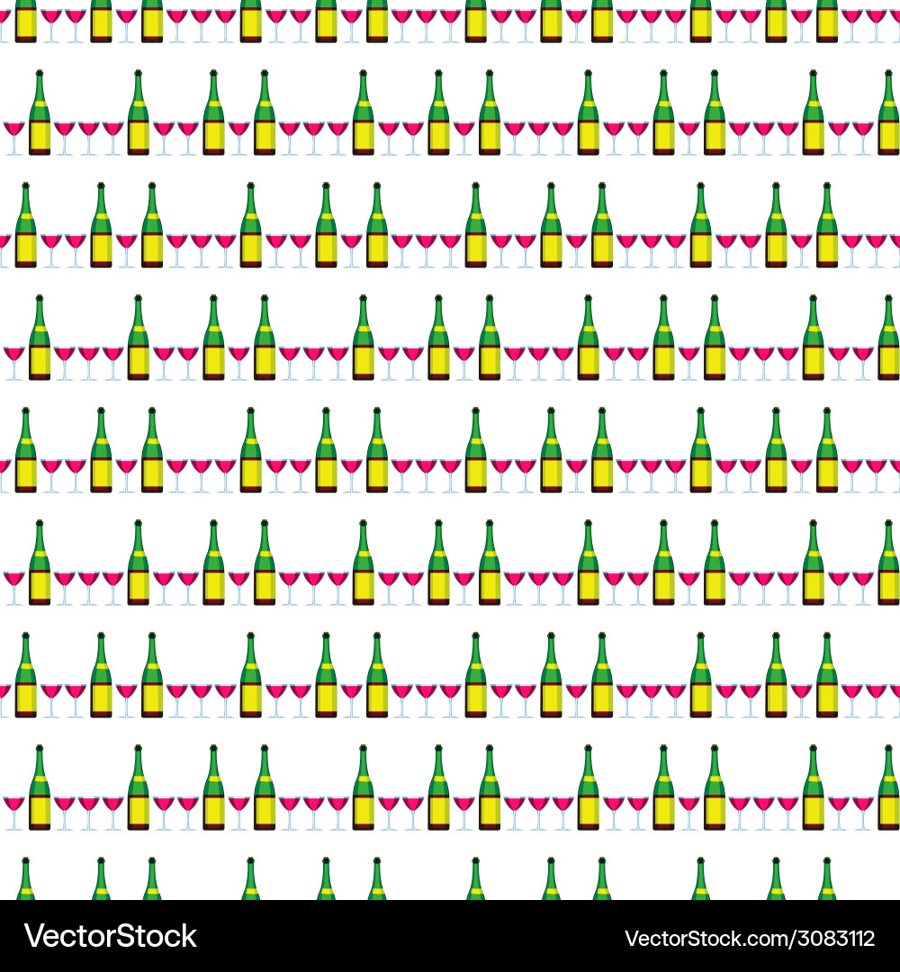 Drinks pattern Vector Image