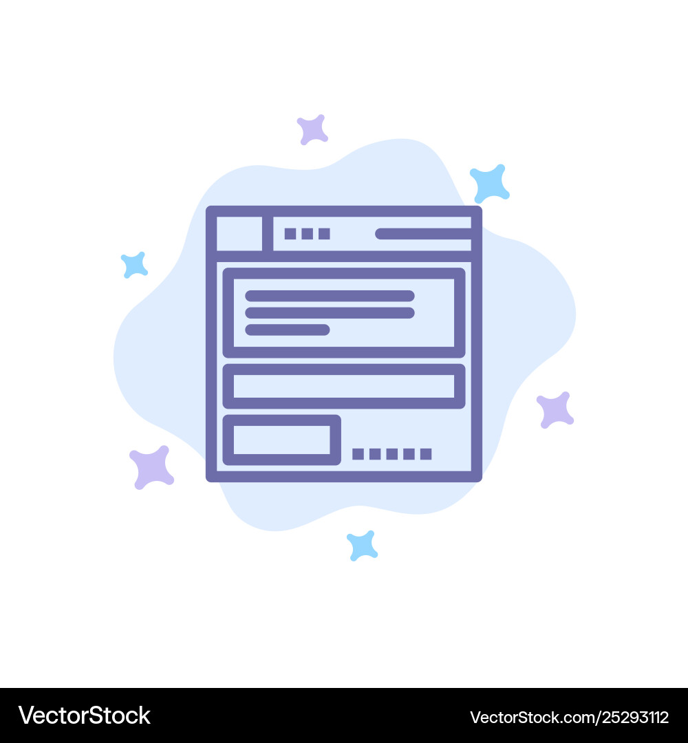 File browser computing code blue icon on abstract File browser computing code blue icon on abstract Vector Image