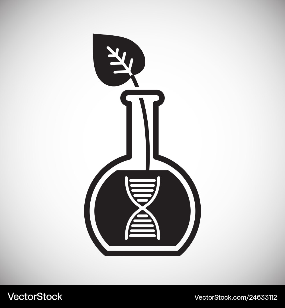 Gmo icon on background for graphic and web design vector image