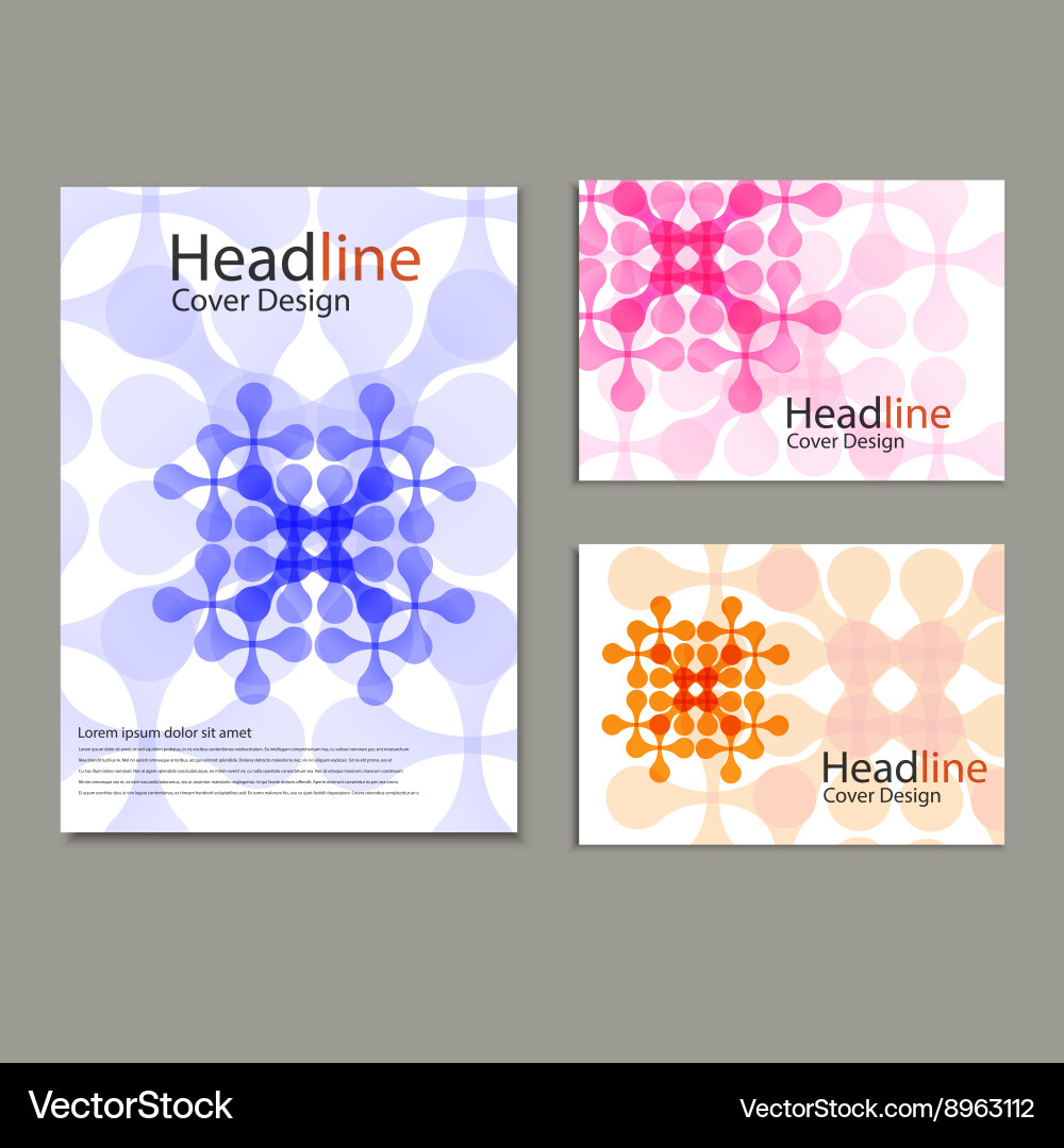 Pattern with abstract figures vector image