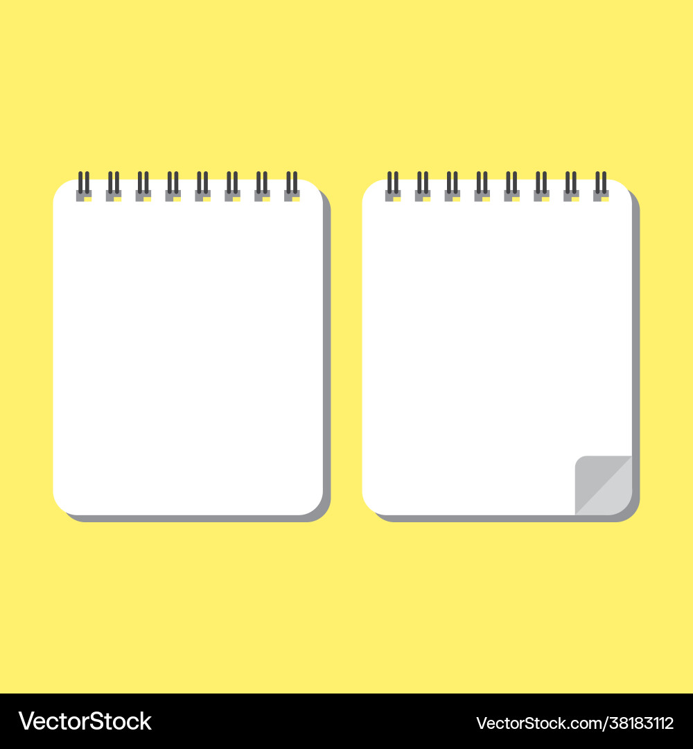 Stock empty notebook vector image