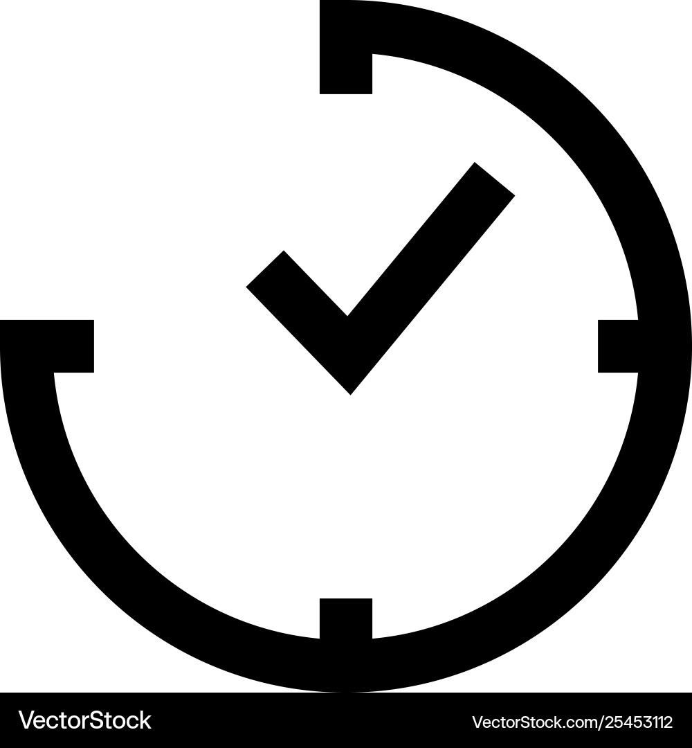 Time clock icon design template Time clock icon design template vector image