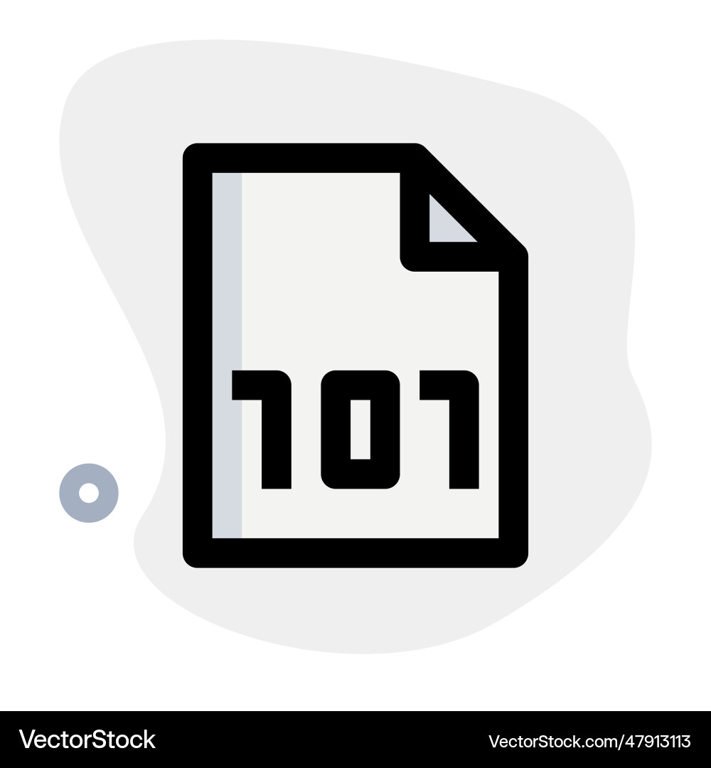 Binary code encryption for data security vector image
