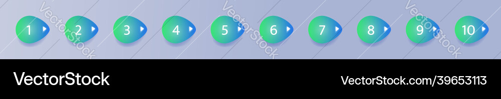 Bullet points template icons set Bullet points template icons set vector image