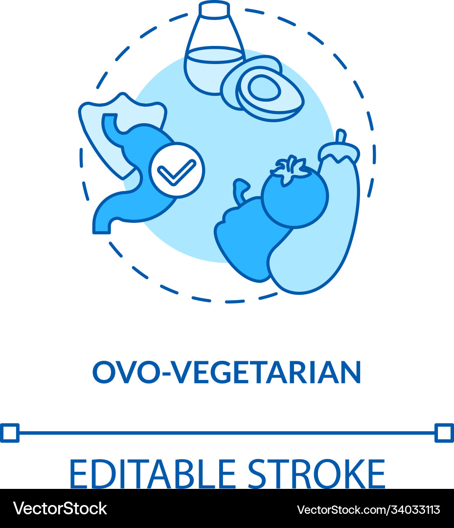 Ovo vegetarisches Konzept-Ikone Ovo vegetarisches Konzept-Ikone vektorbild