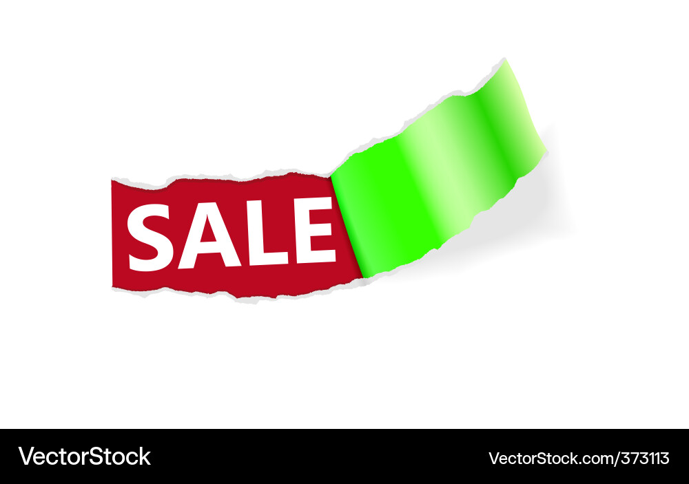 Sale page corner Vector Image