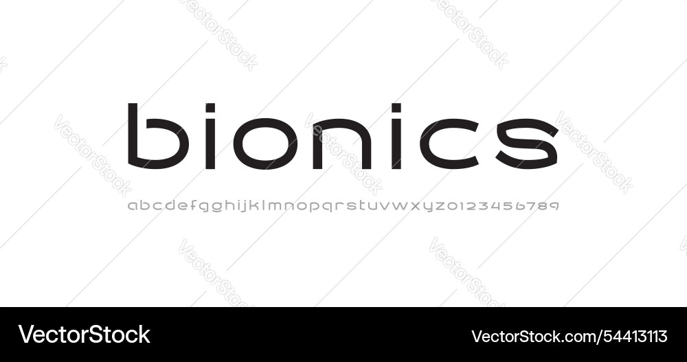 Tech digital font cyber alphabet Tech digital font cyber alphabet vector image
