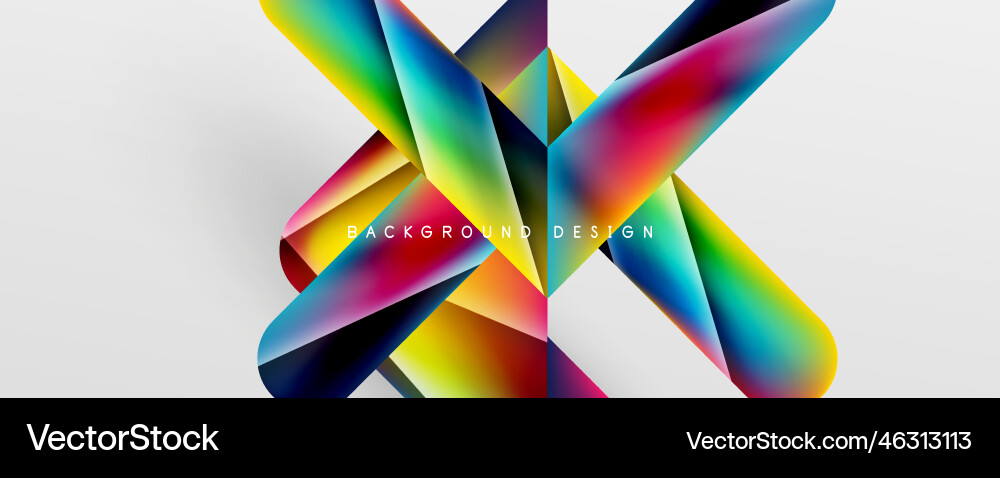 Triangle fluid color gradient abstract background vector image
