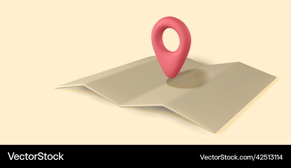 3d pin point marker with shadow location icon 3d pin point marker with shadow location icon vector image