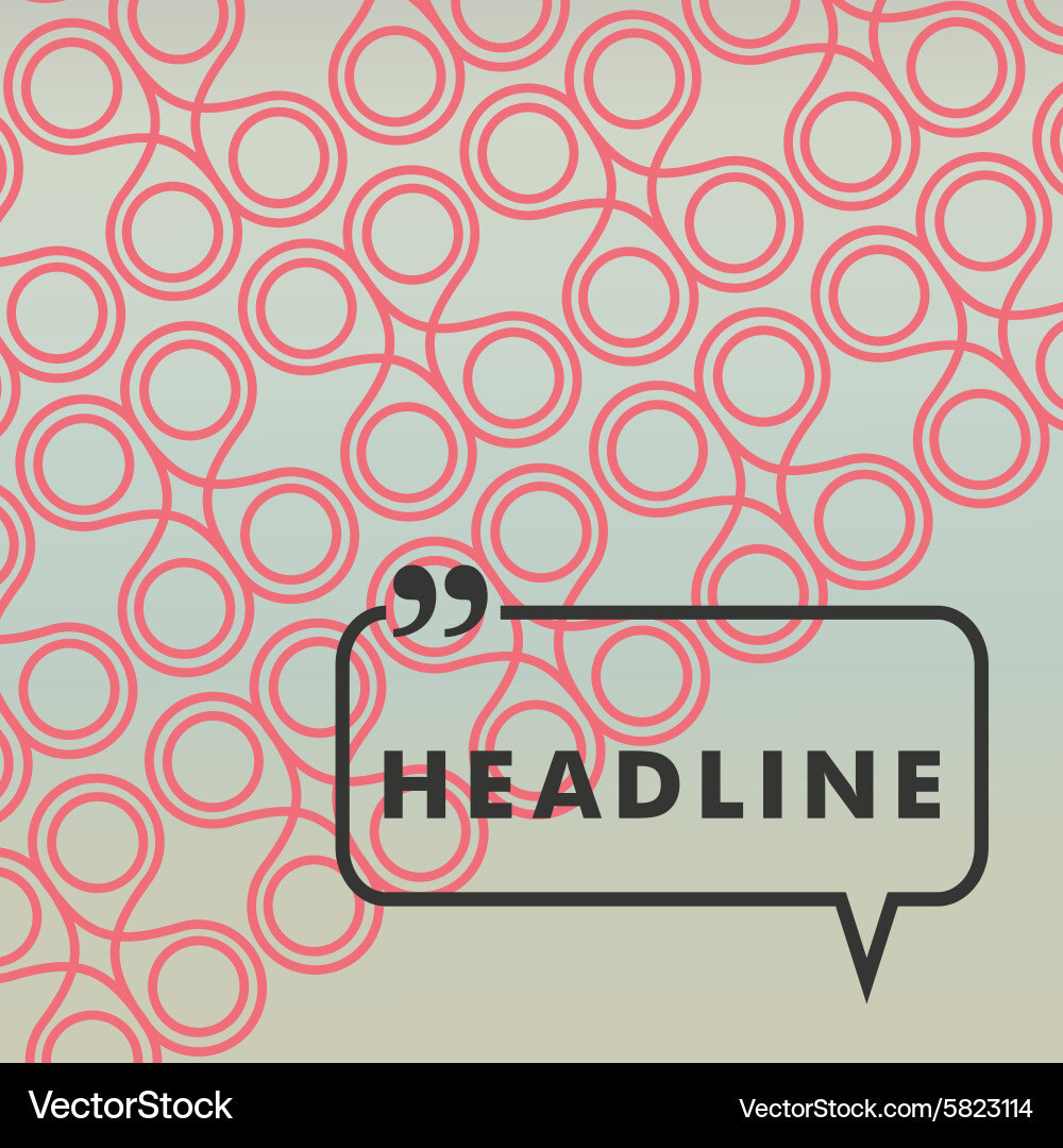 Background pattern from simple flat rings Vector Image