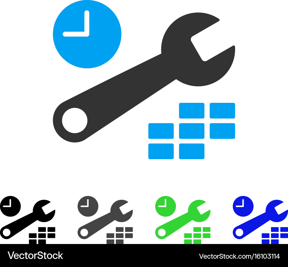 Date and Time Control Icons Vector Image