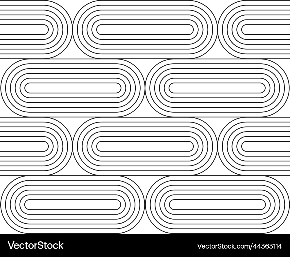 Geometric Arc & Line Pattern vector image
