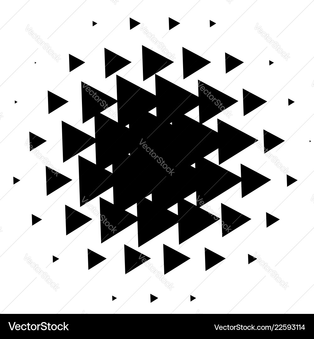 Halftone element with square or triangle instead Halftone element with square or triangle instead Vector Image