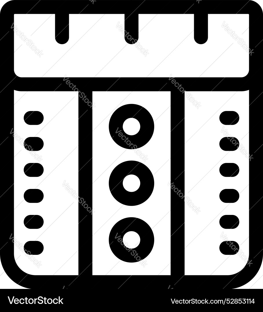 Line icon style representing a server Line icon style representing a server vector image