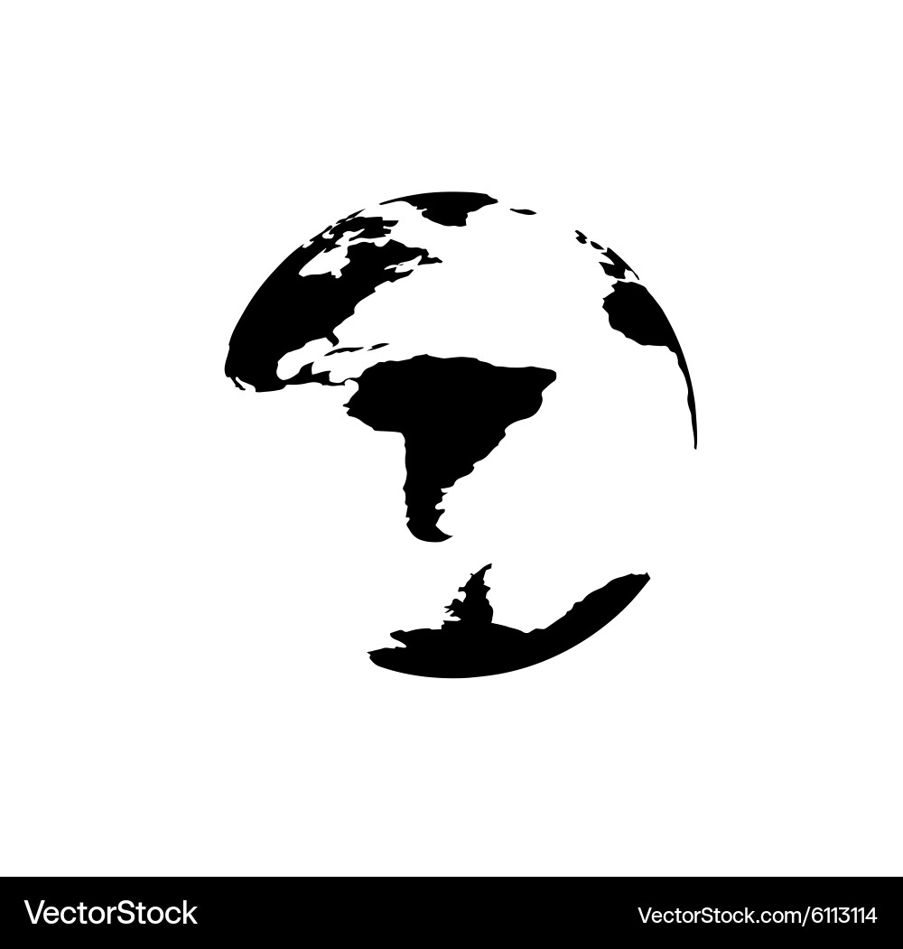 Modern elements world map Vector Image