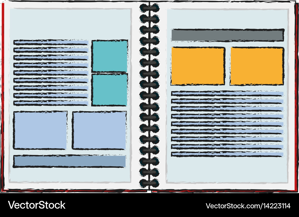 Notebook icon image vector image