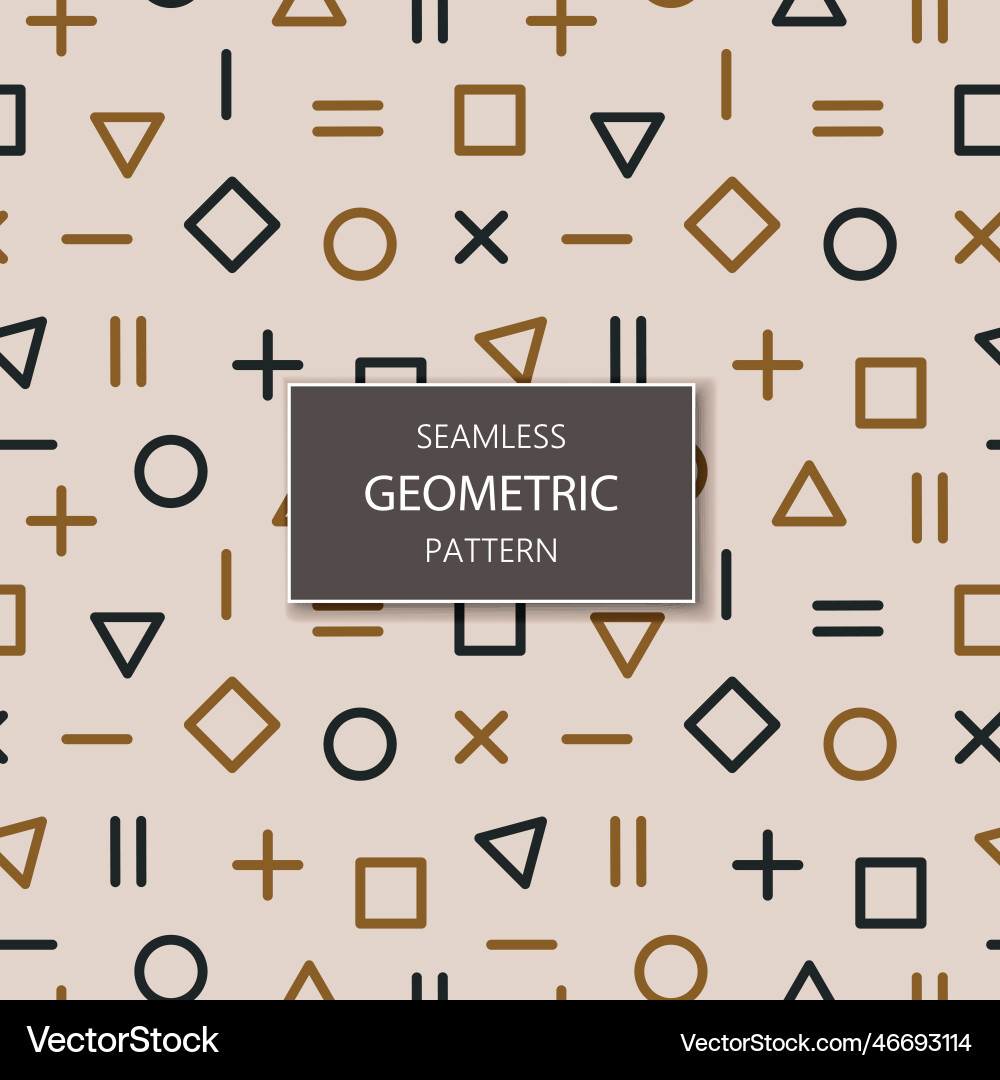 Seamless retro pattern with geometric Seamless retro pattern with geometric vector image