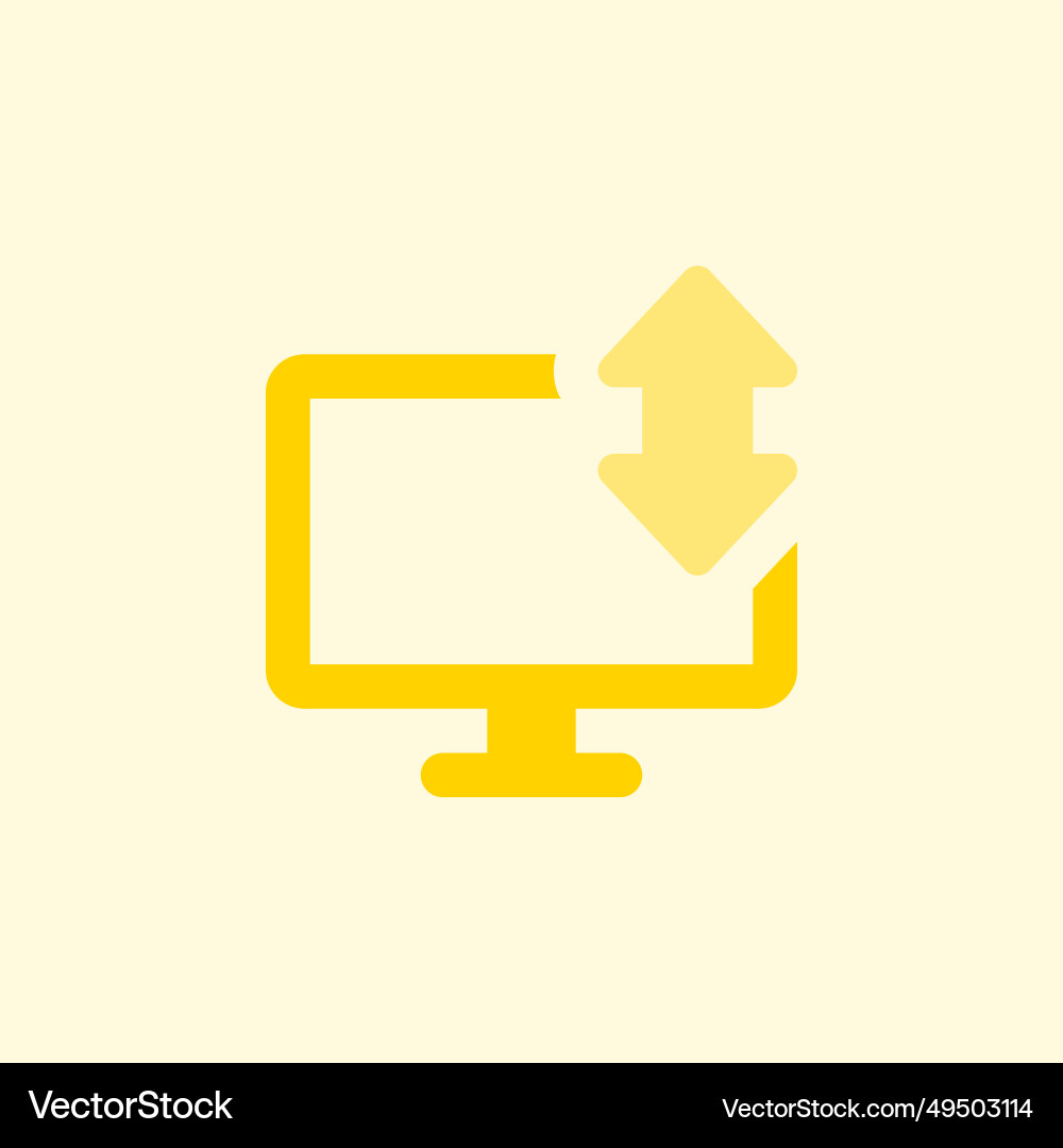 Transferring data between devices using a pc Vector Image