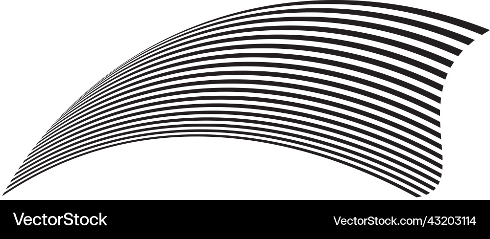 Waving flag as a brush stroke with zebra texture Waving flag as a brush stroke with zebra texture vector image