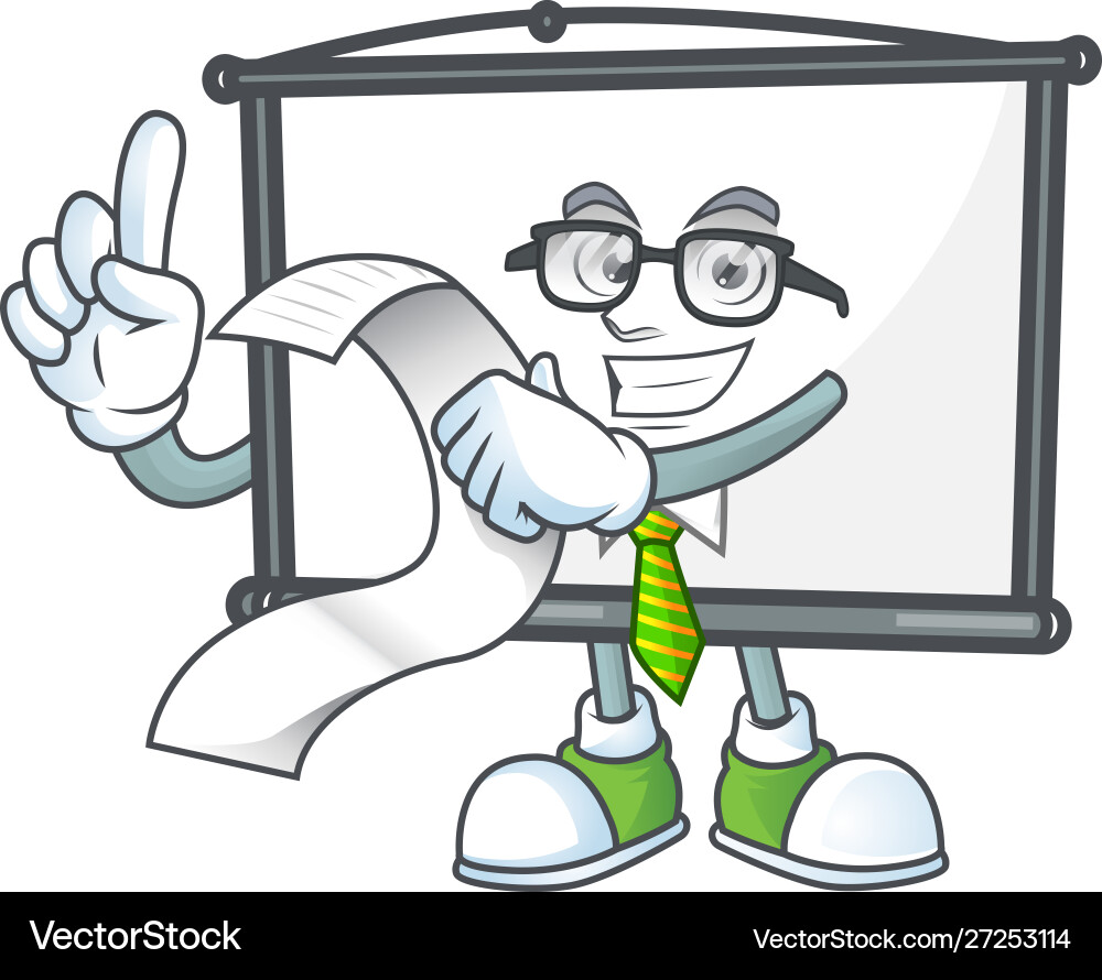 With menu empty project screen for presentation vector image