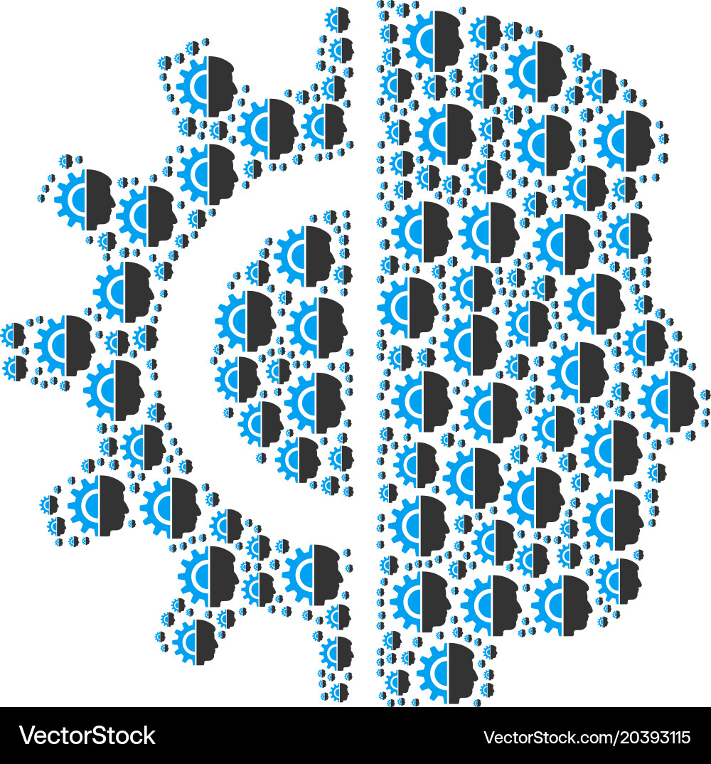 Android robotics icon figure Vector Image