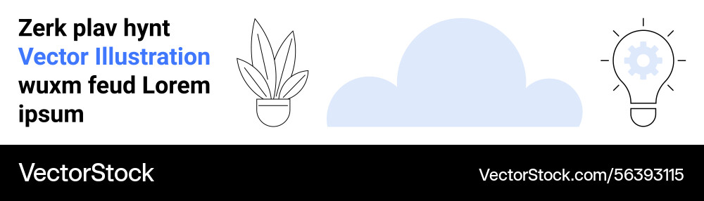 Cloud computing concept with lightbulb Cloud computing concept with lightbulb vector image