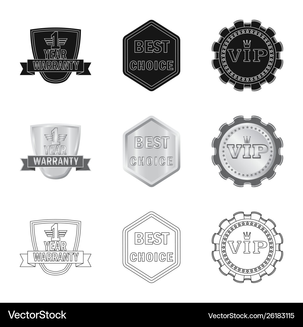 Design Emblem und Badge Symbol Design Emblem und Badge Symbol vektorbild