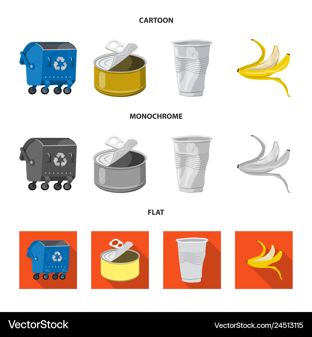 Isolated object of dump and sort sign set Isolated object of dump and sort sign set vector image