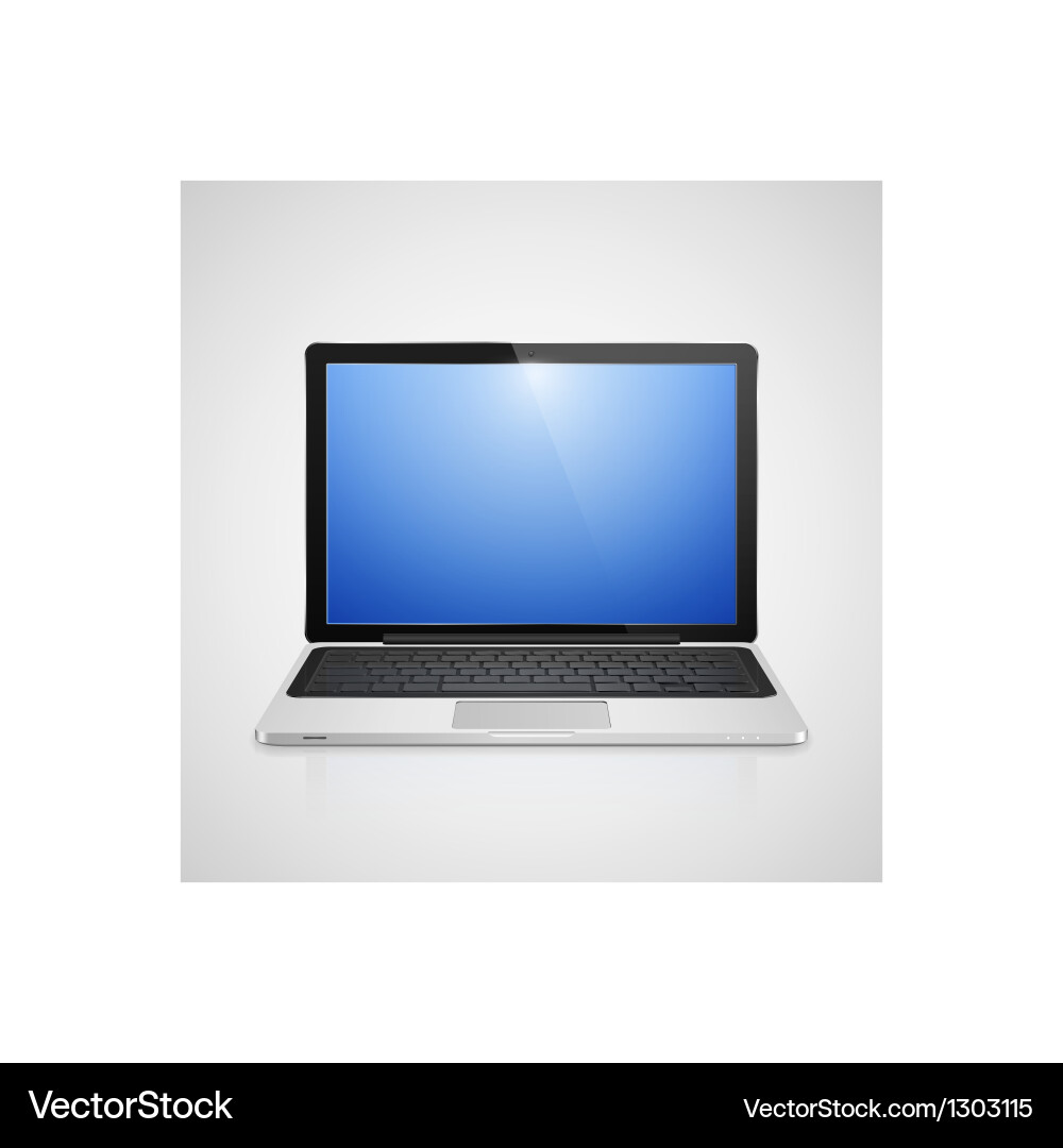 Laptop Computer Display vector image