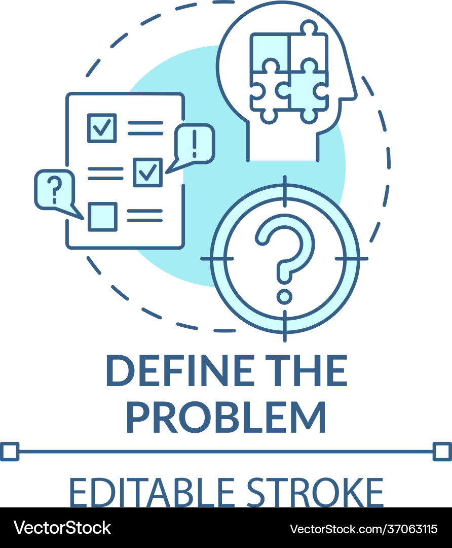 Problem Solving Concept Icon Vector Image