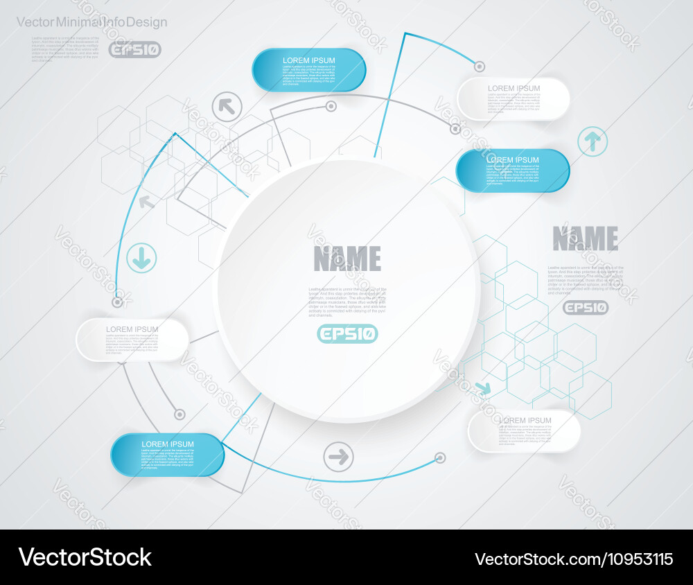 Template for diagram graph presentation and chart Vector Image