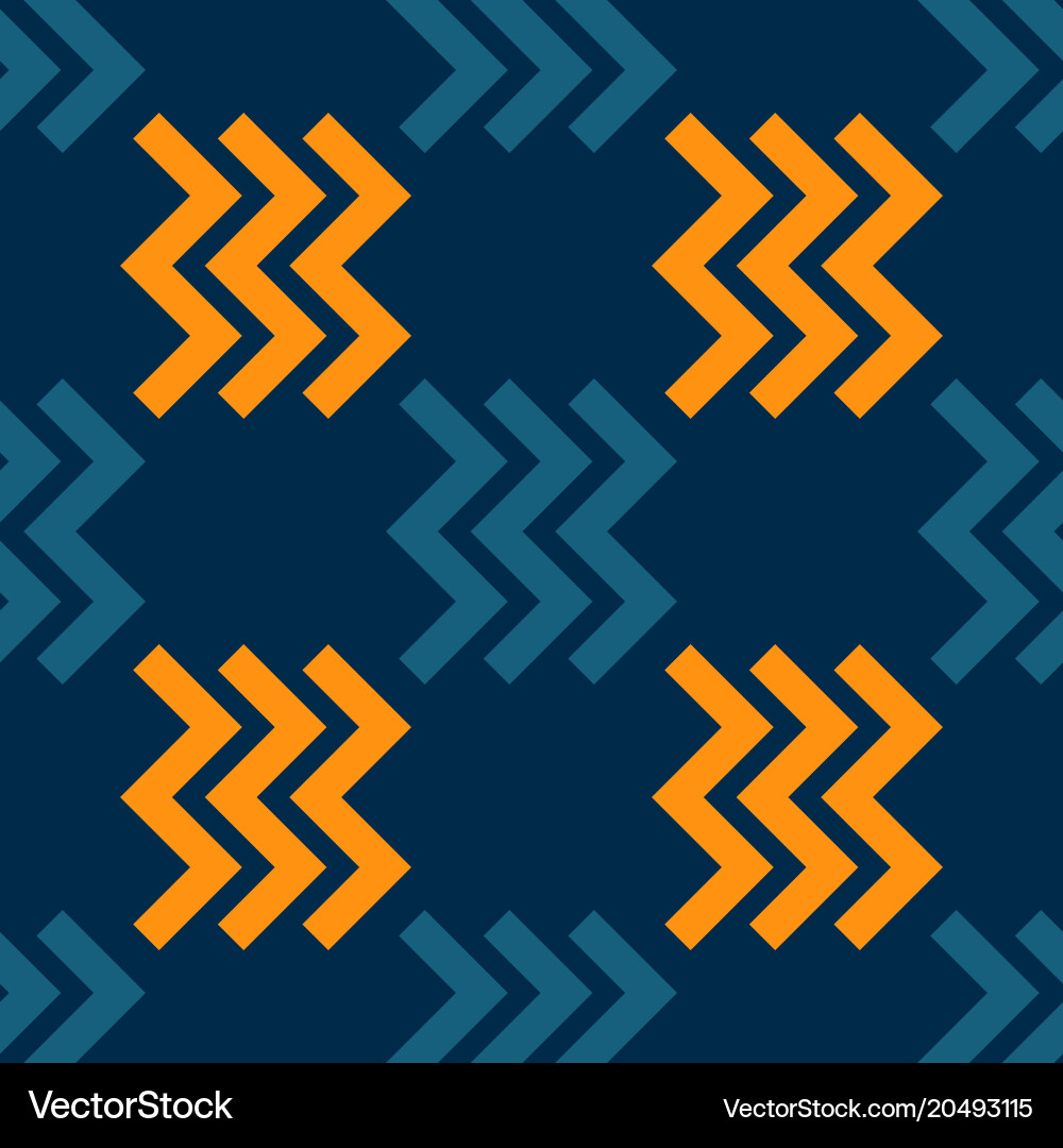 Zig zag right seamless pattern vector image
