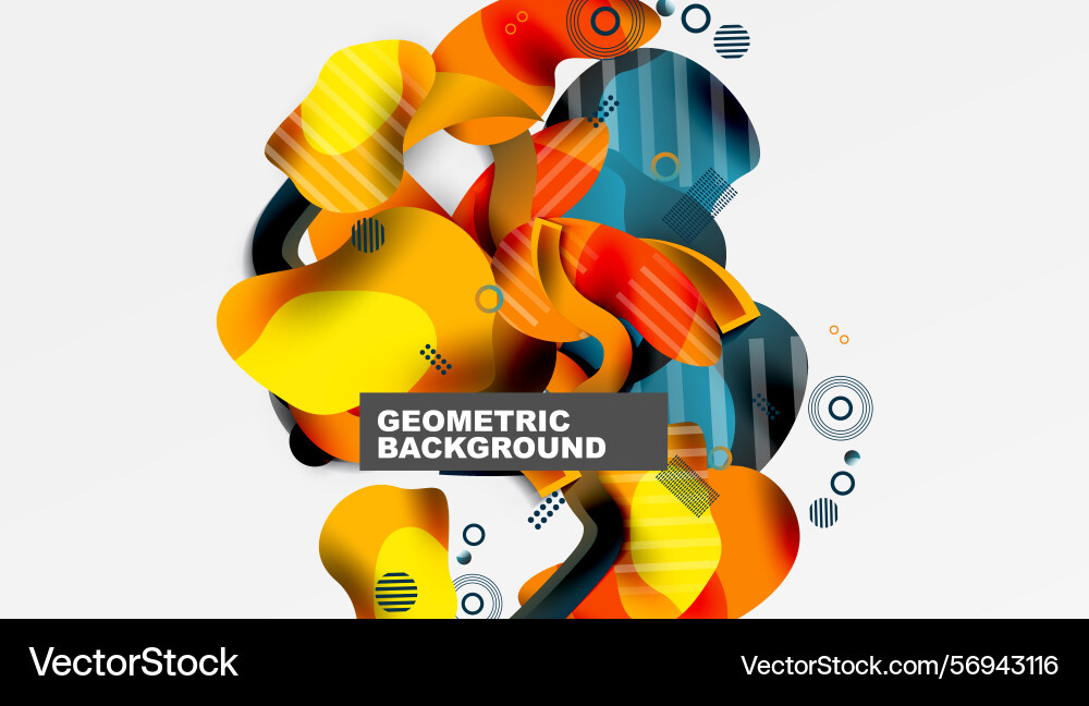 Abstract geometric shapes overlap creating Abstract geometric shapes overlap creating vector image