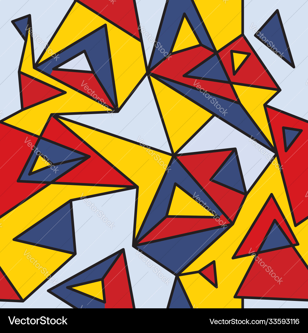 Fragment cubism abstract seamless pattern Fragment cubism abstract seamless pattern vector image