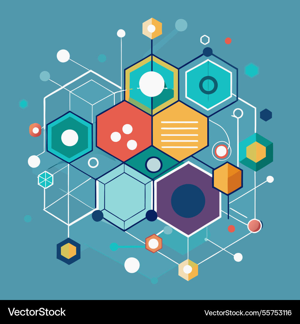 Geometric network background plexus line web conce Geometric network background plexus line web conce vector image