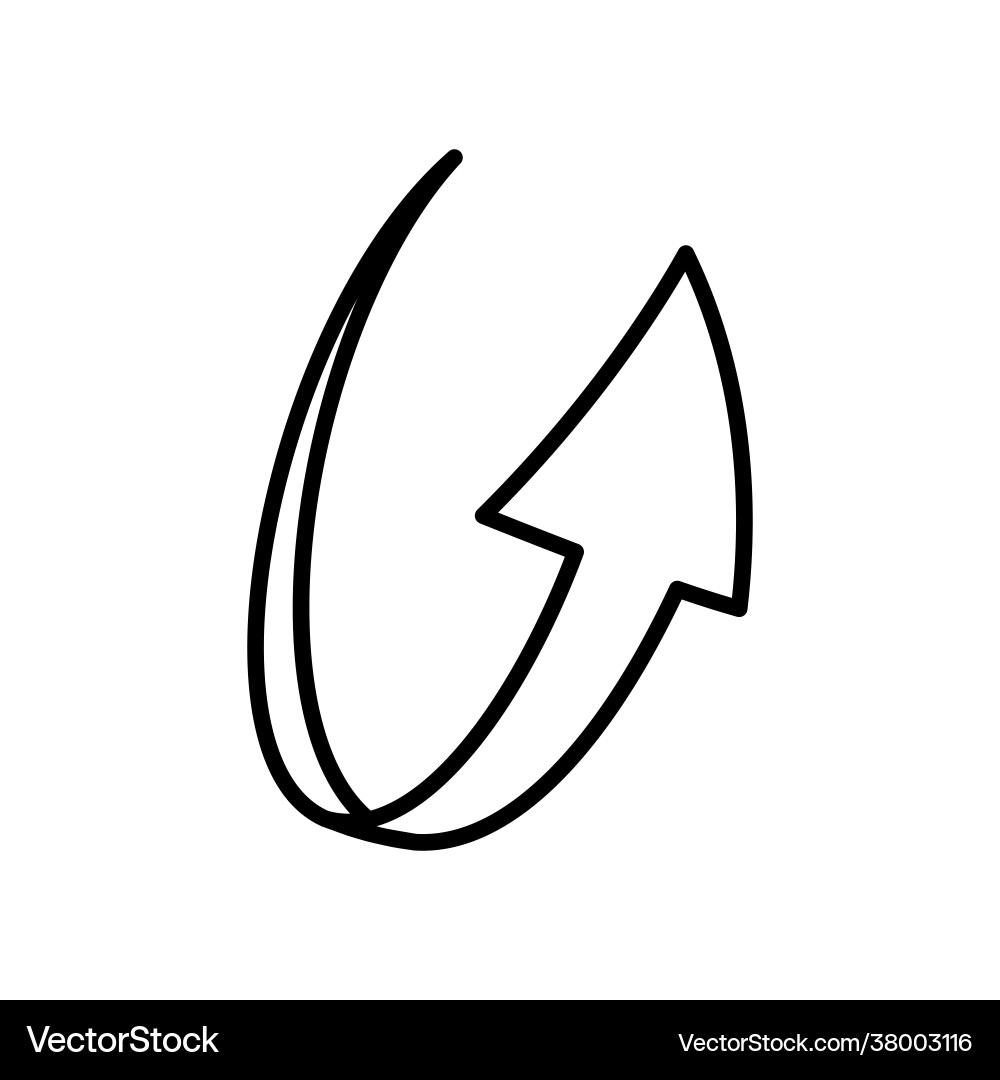 Simple loop circle arrow icon Simple loop circle arrow icon vector image