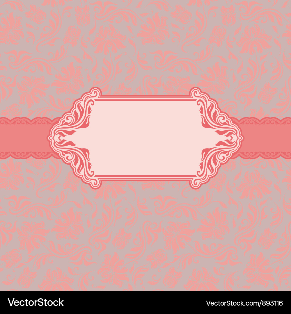 Template frame design Royalty Free Vector Image