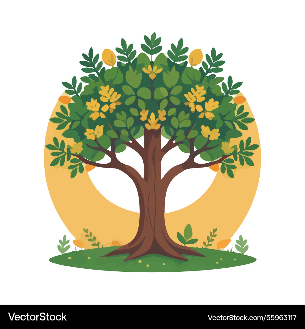 Ai-generated a large tree Vector Image