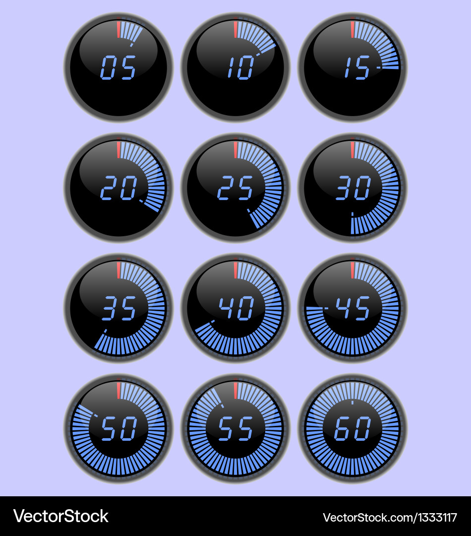Digital Stopwatch Timer vector image