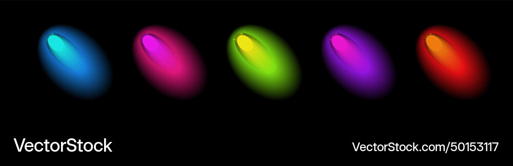 Gradient blur shapes with gradation of colors Gradient blur shapes with gradation of colors vector image