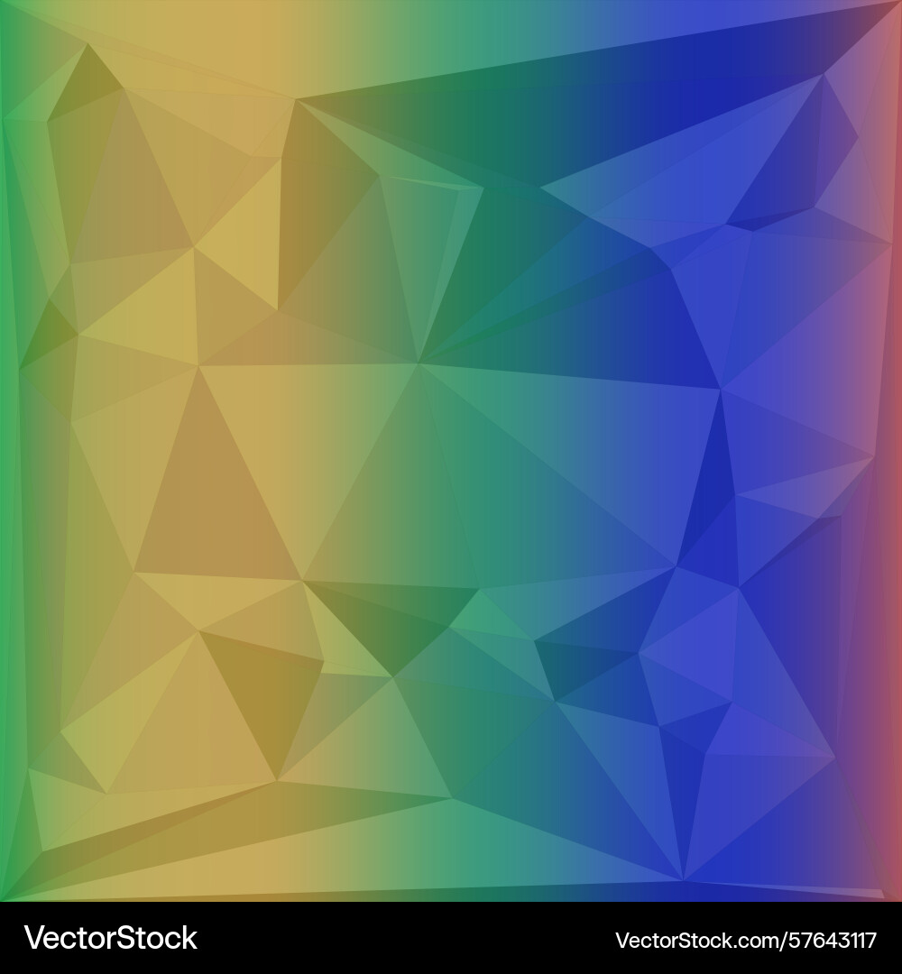 Polygonal with a triangular pattern Vector Image