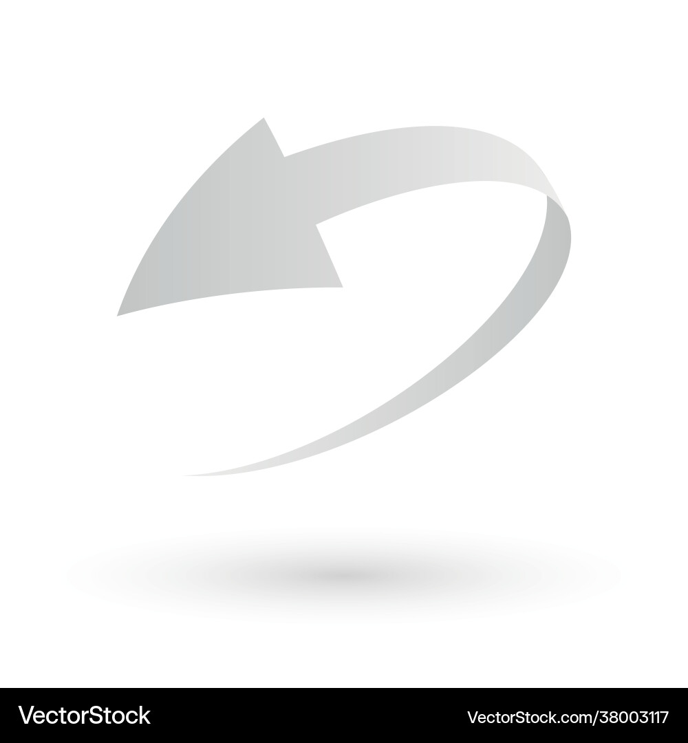 Simple loop circle arrow icon Simple loop circle arrow icon vector image