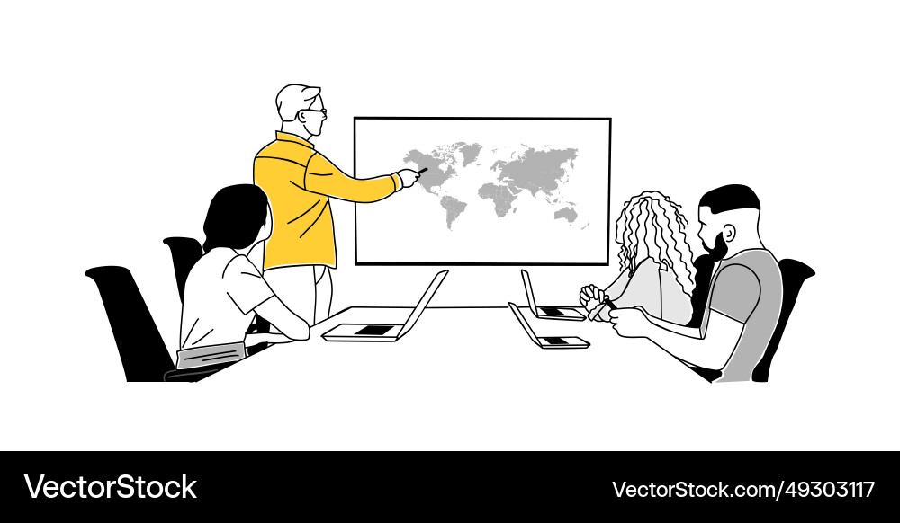 Staff education business concept on white Staff education business concept on white vector image