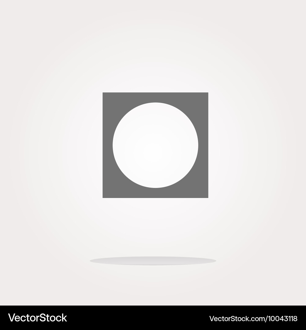 Apps icon abstract sign on web button isolated Vector Image