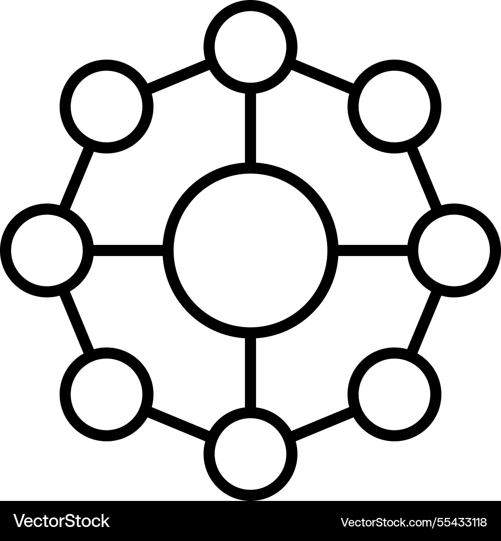 Atom structure icon Vector Image