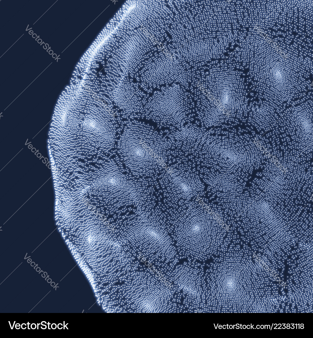 Dynamic Particle Technology Background Vector Image