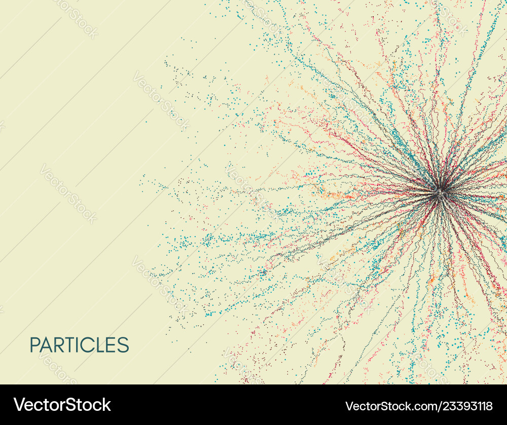 Dynamic Particle Technology Background vector image