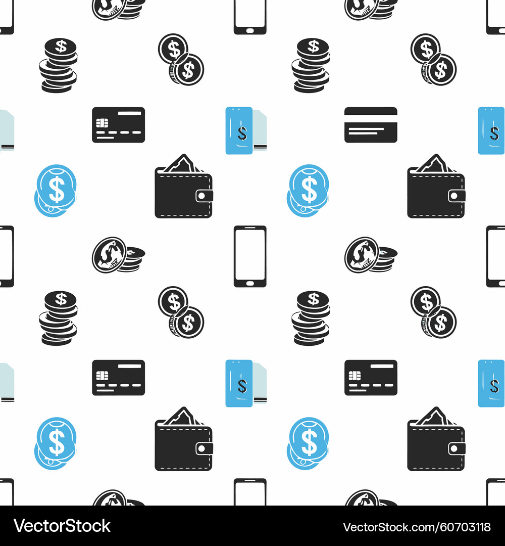 Financial Icon Pattern – Royalty-Free Vector | VectorStock