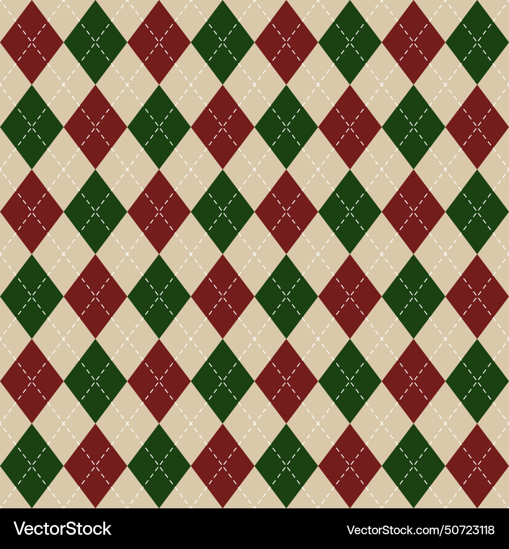 Geometric Argyle Pattern vector image