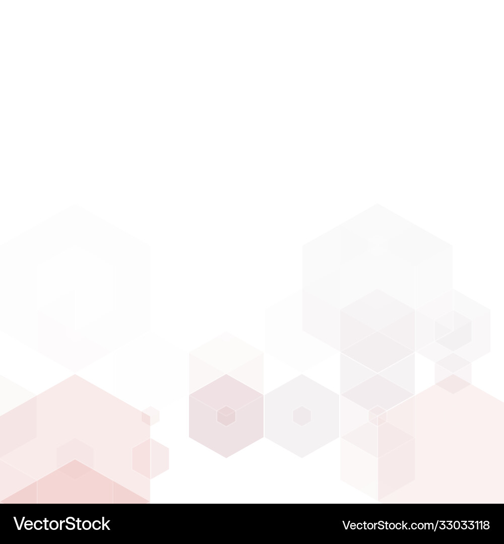 Light pink texture with colorful hexagons Light pink texture with colorful hexagons vector image
